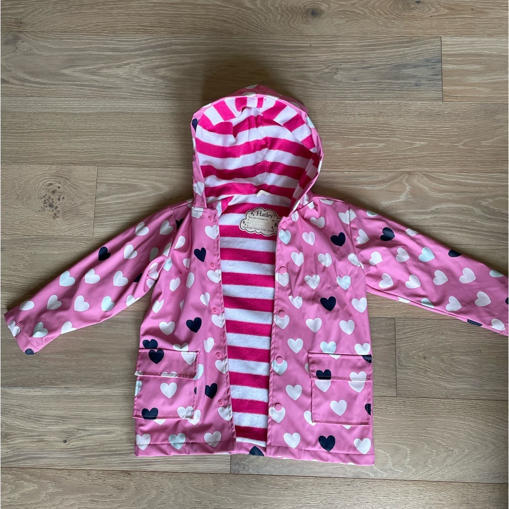 Color changing girl rain jacket